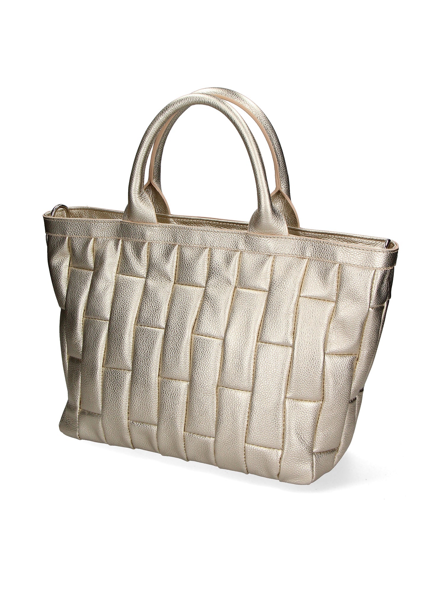Ofelia Borsa a mano da donna Vera pelle SANEM 84-PLATINO Chiara Ferretti