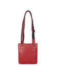 Flaviana Borsa a tracolla unisex Vera pelle 9117-ROSSO RED Chiara Ferretti
