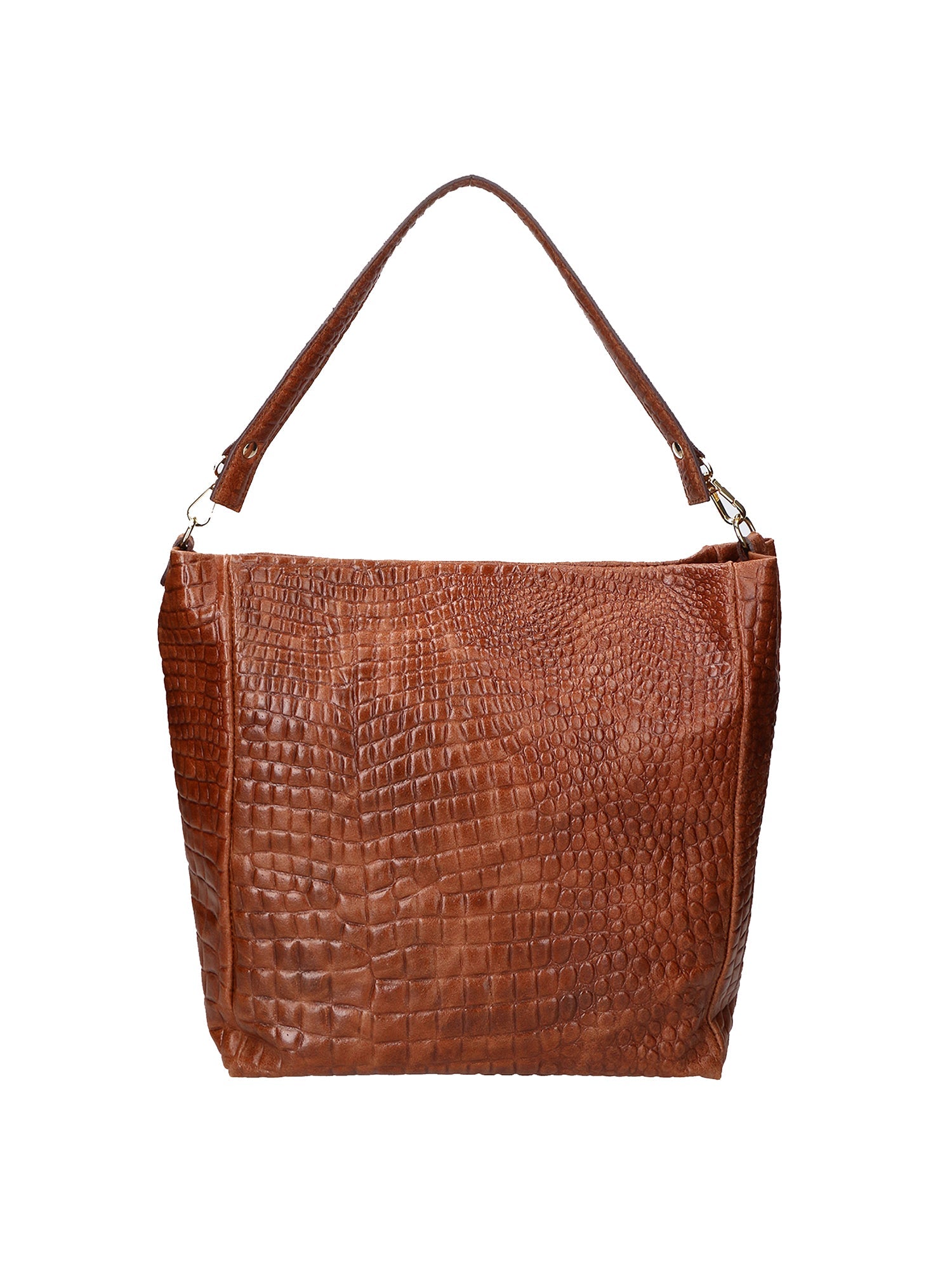 Valtera Damen-Schultertasche aus echtem Leder, hergestellt in Italien, 32 x 31 x 15 cm