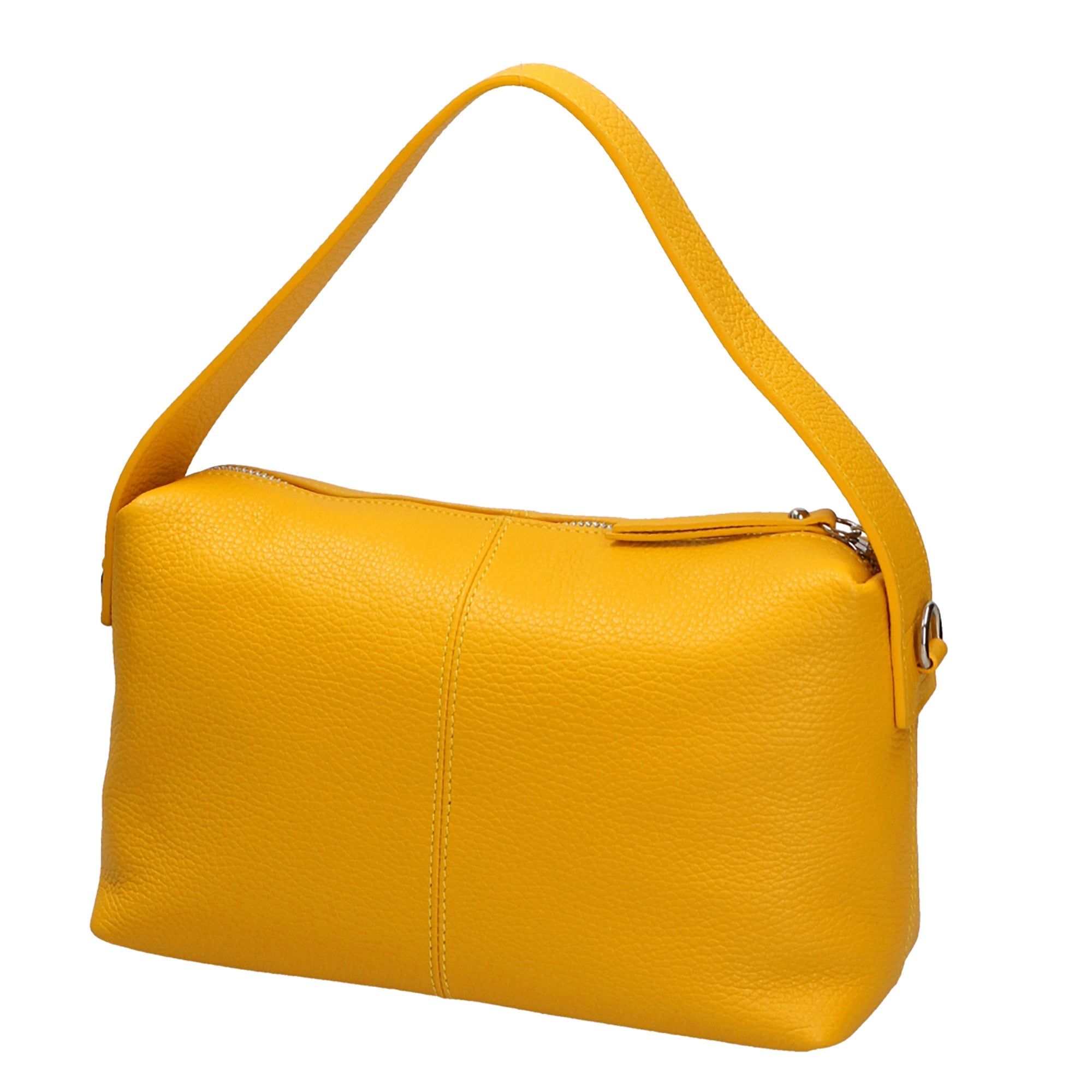 Damenhandtasche aus echtem Leder, hergestellt in Italien, 29 x 23 x 17 cm