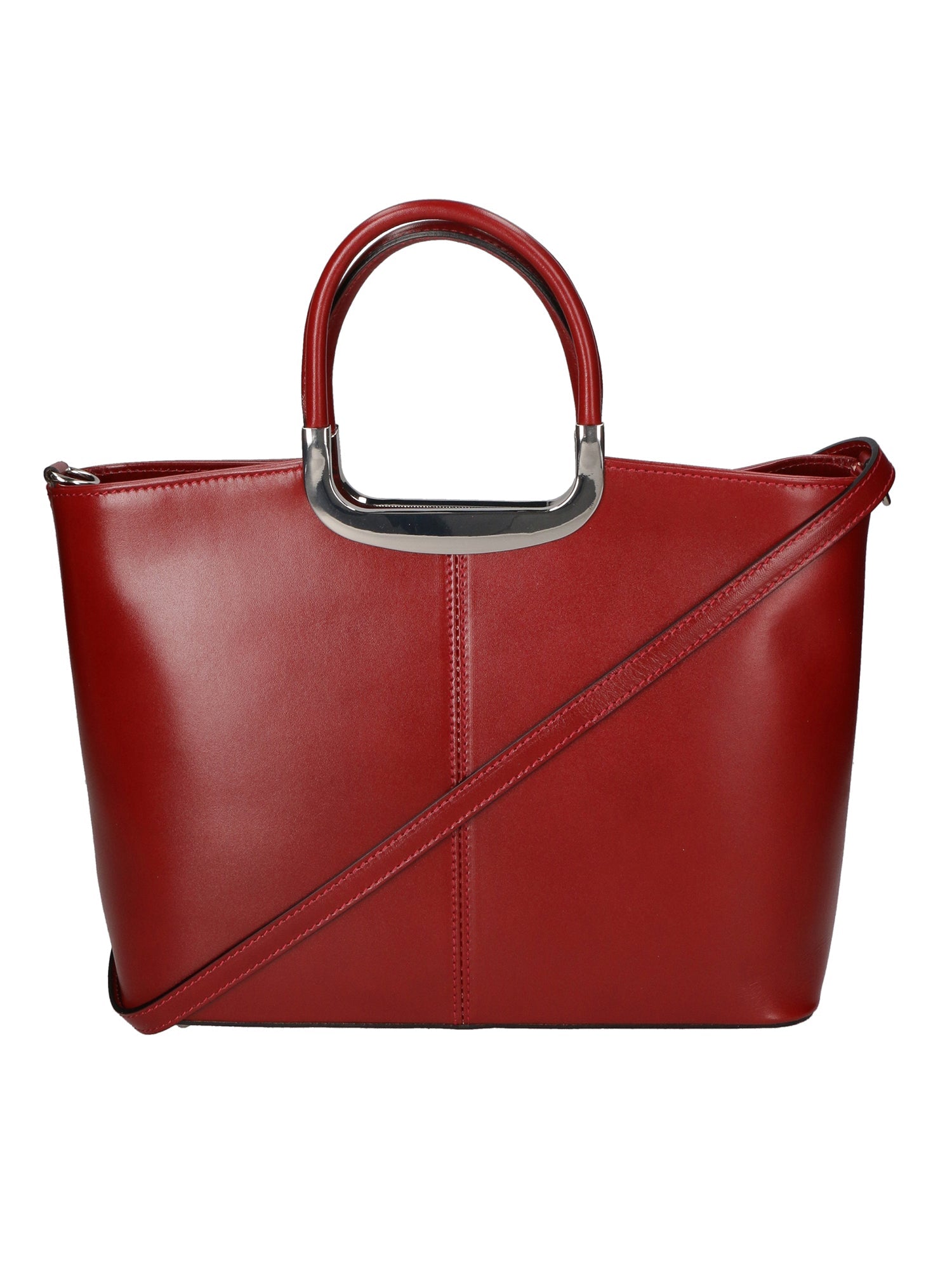 Francesca Borsa a mano da donna 100% pelle 9133-ROSSO RED Chiara Ferretti