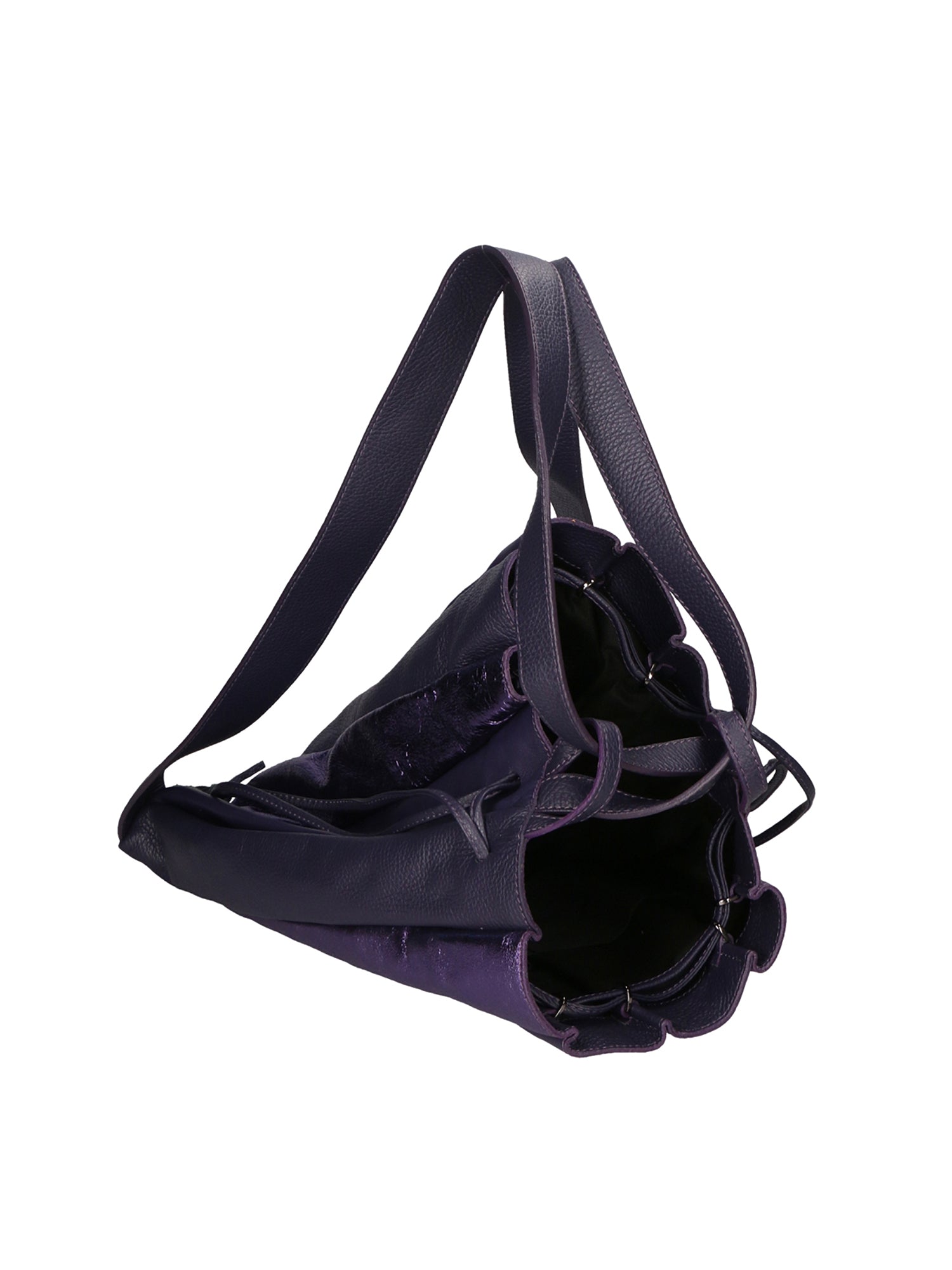 Oceania Borsa a spalla da donna Vera pelle 580041-VIOLA PURPLE Chiara Ferretti
