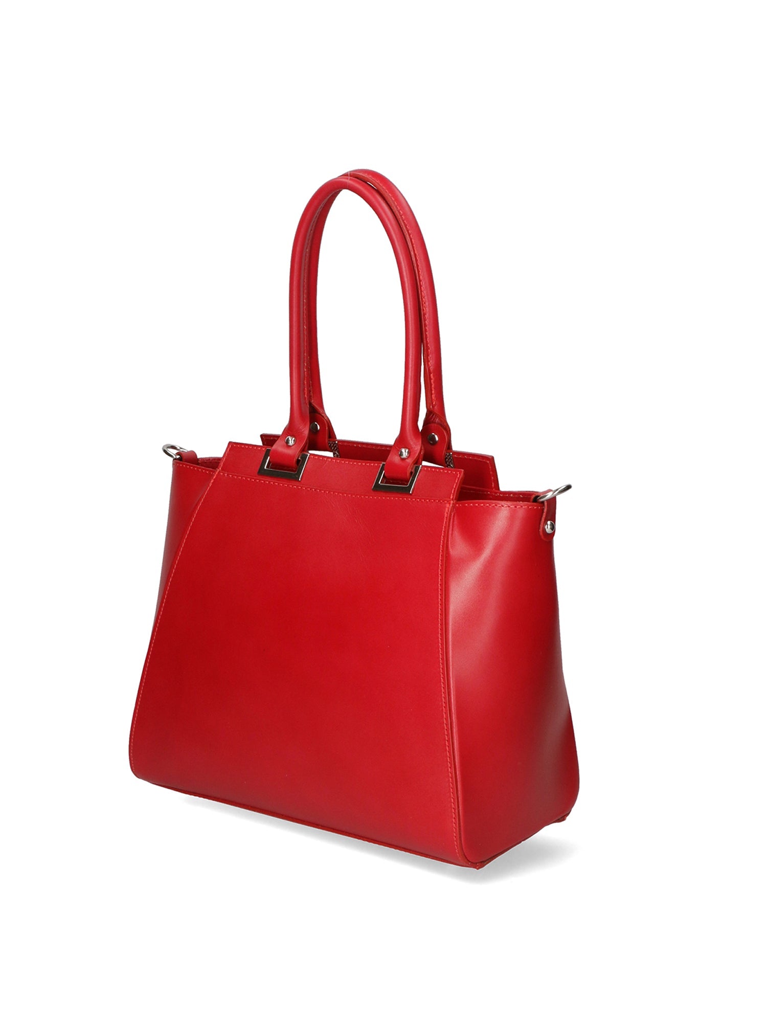 Fatima Borsa a mano da donna 100% pelle 9060-ROSSO RED Chiara Ferretti
