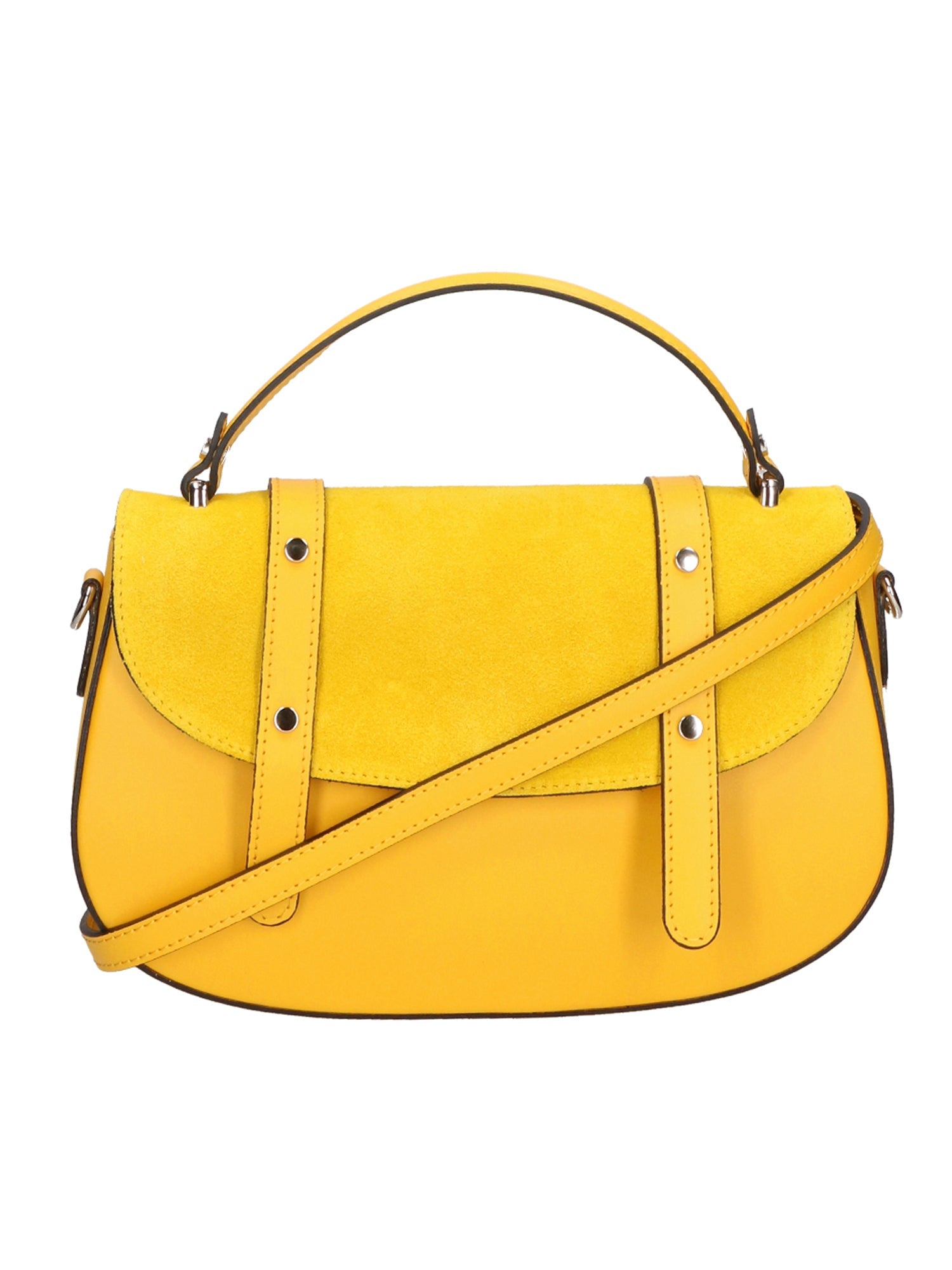 Genziana Borsa a mano da donna Vera pelle 05993-L224 GIALLO+09 GIALLO Chiara Ferretti