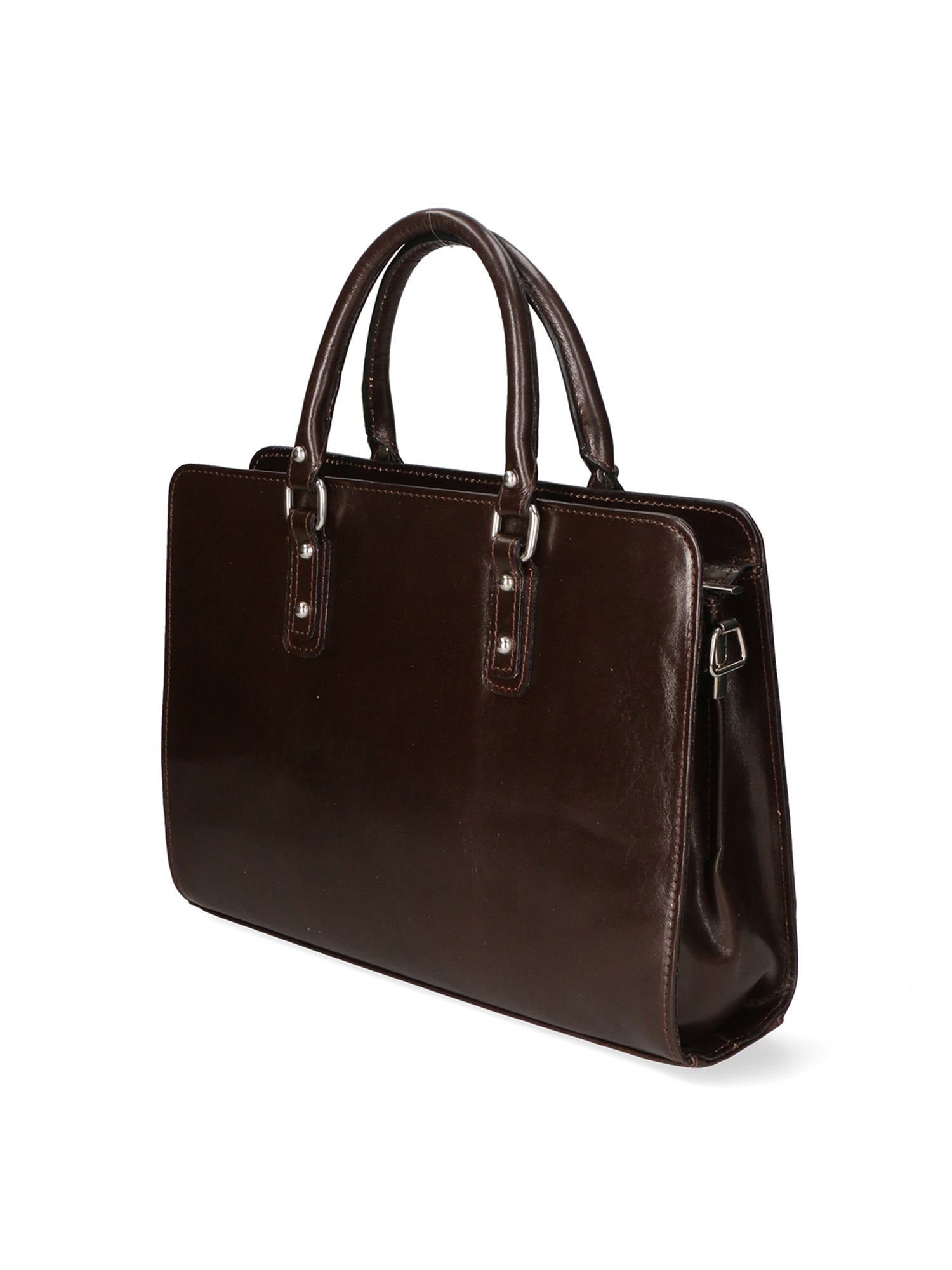 Fabrizia Borsa a mano da donna Vera pelle 9047-TMORO DARK BROWN Chiara Ferretti