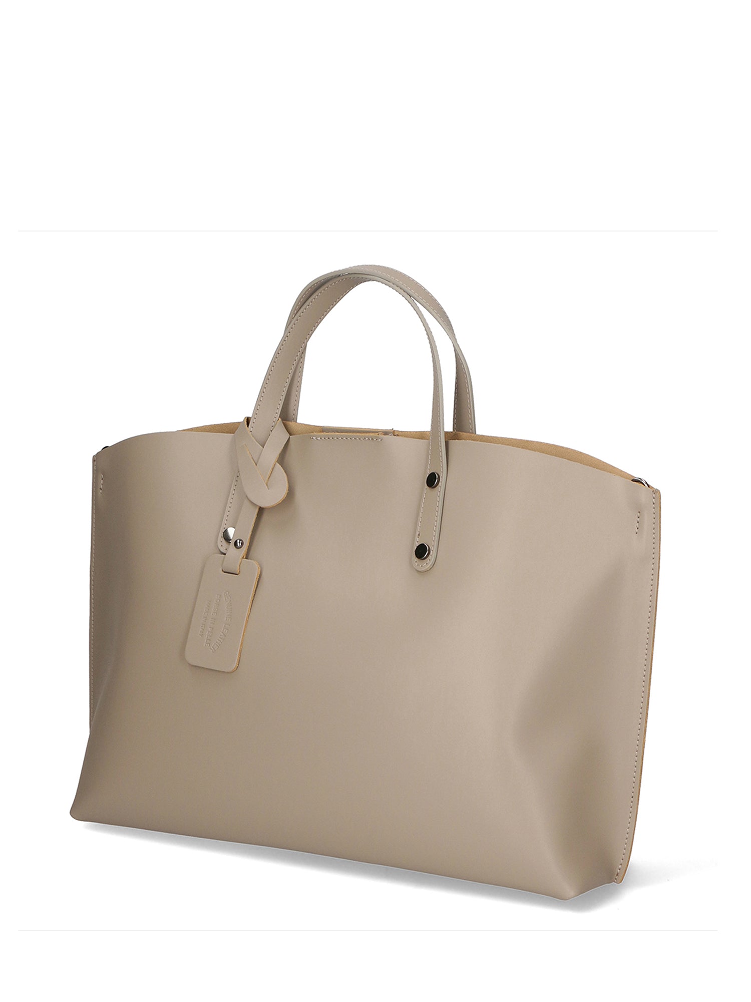 Lumena Borsa a mano da donna Vera pelle 2094-L110 TAUPE Chiara Ferretti