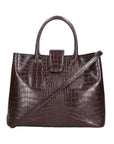 Letizia Borsa a mano da donna Pelle stampata croco 06542-T.MORO Chiara Ferretti