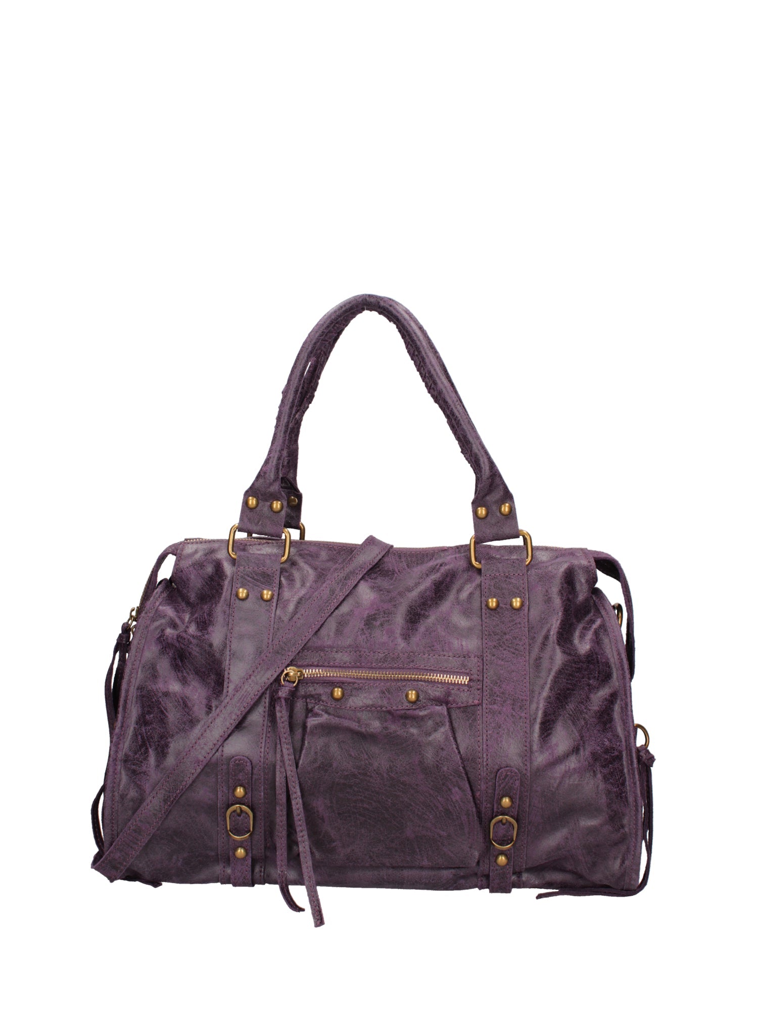 Elara Borsa a spalla da donna Vera pelle 06090-038 VIOLA SCURO Chiara Ferretti