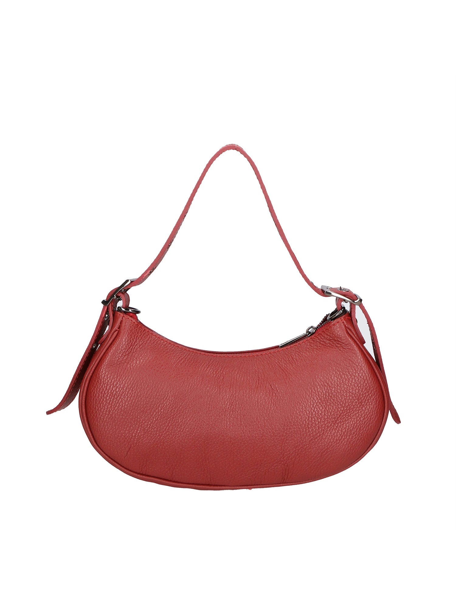 Loredana Damen-Schultertasche aus echtem Leder, hergestellt in Italien, 15 x 30 x 8 cm