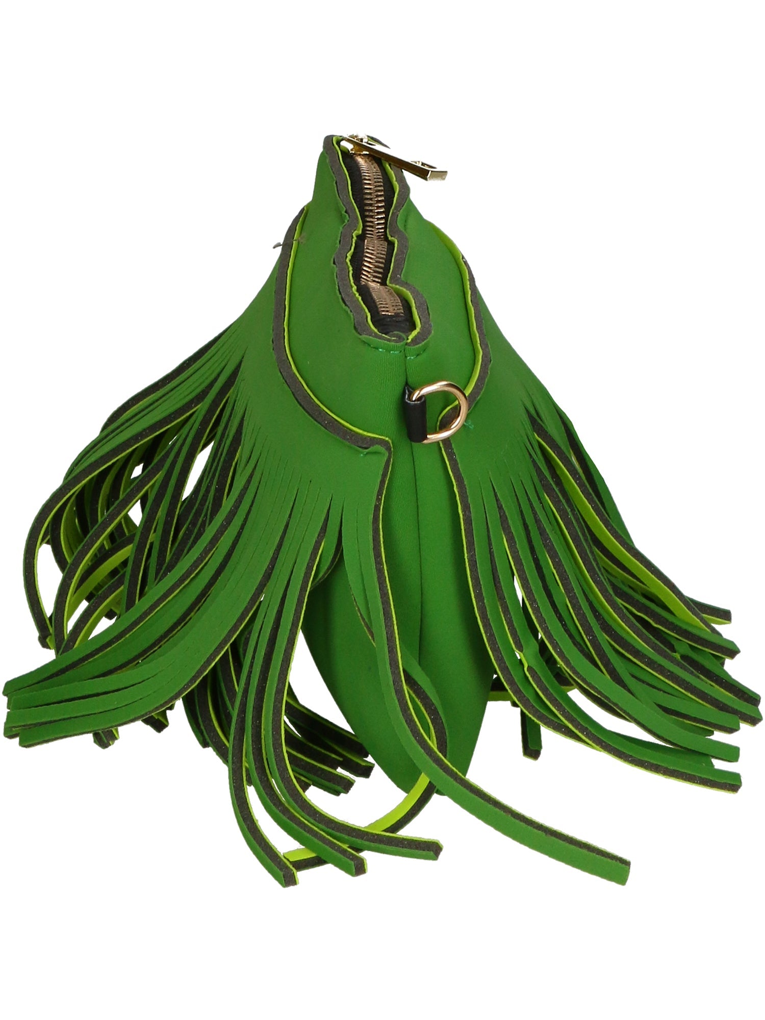 Oxsana Borsa a spalla da donna Neoprene 1311-VERDE GREEN Chiara Ferretti
