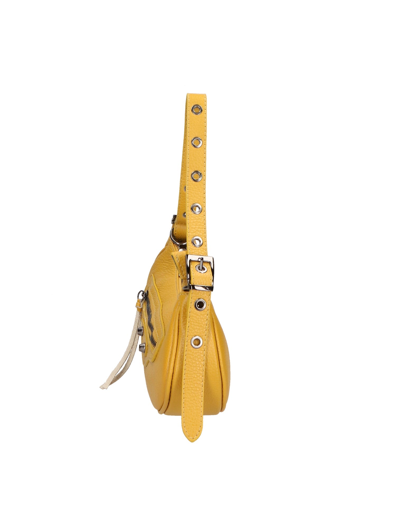 Galatea Borsa a spalla da donna Vera pelle 05708-D04 GIALLO YELLOW Chiara Ferretti