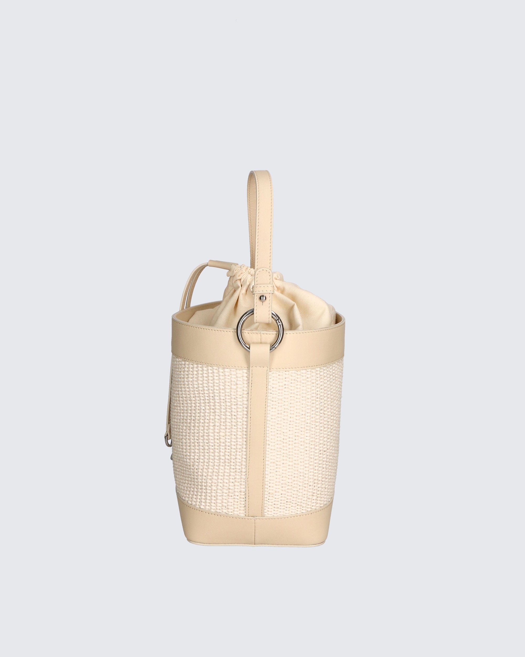 Lisbeth Borsa a secchiello da donna Misto pelle e tessuto 05165-148+S03 BEIGE Chiara Ferretti