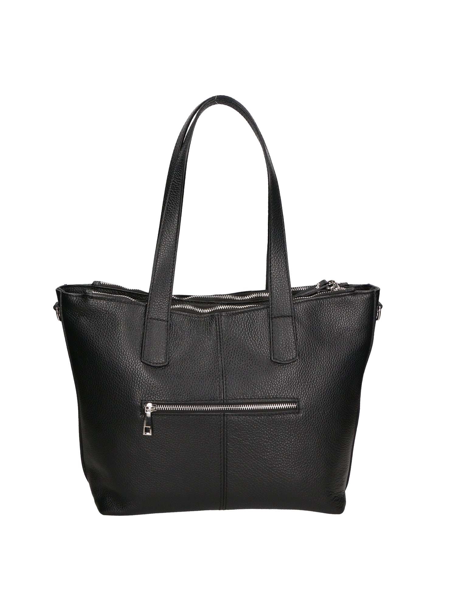 Gea Borsa a spalla da donna Vera pelle 05935-D28 NERO BLACK Chiara Ferretti