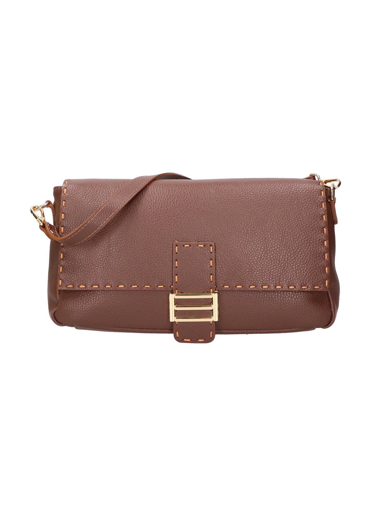 Walda Borsa a spalla da donna Vera pelle 06868-D223 cioccolato Chiara Ferretti