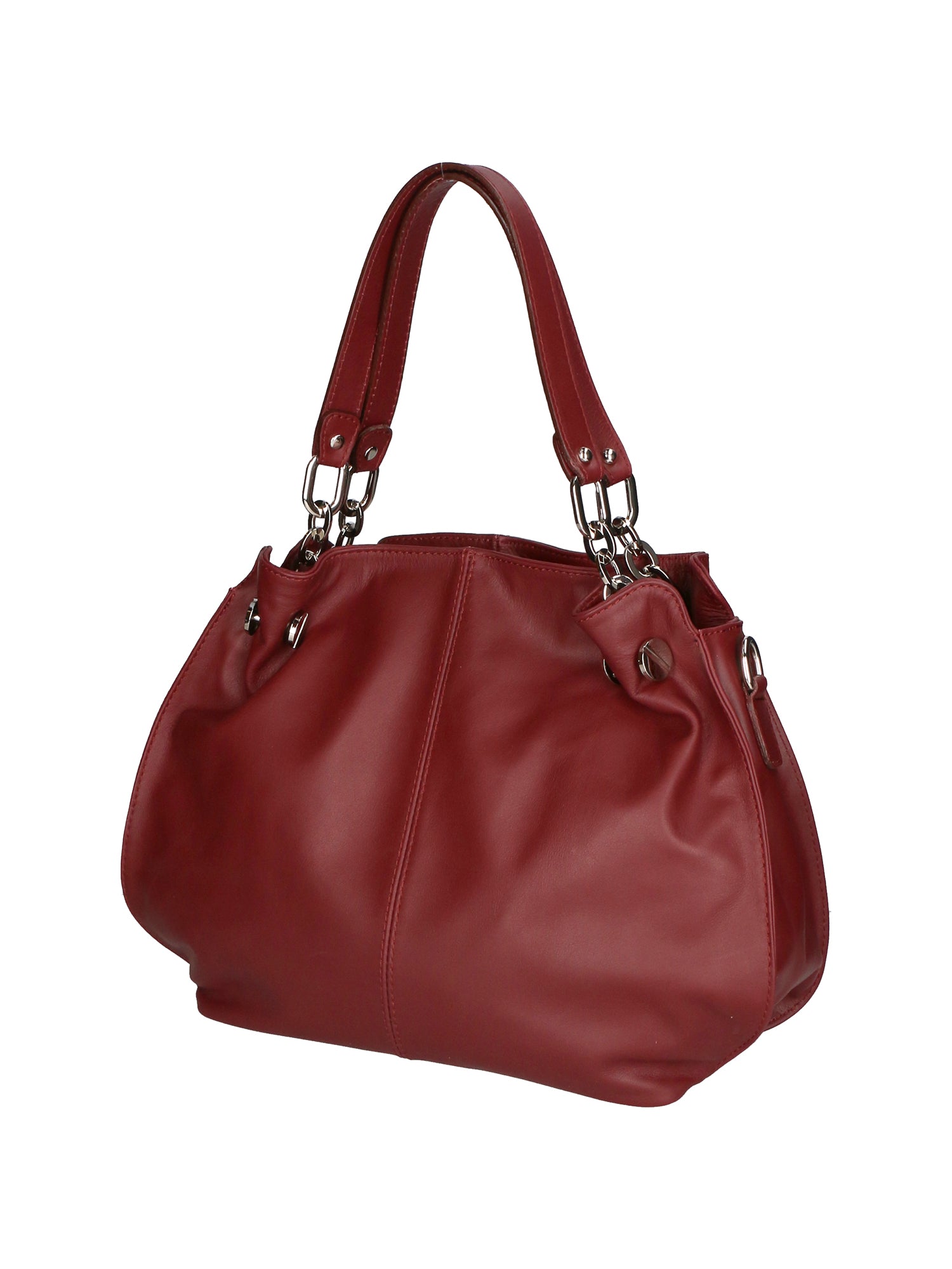 Ereba Borsa a mano da donna Made in Italy 100% pelle 3305-S34 BORDO Chiara Ferretti