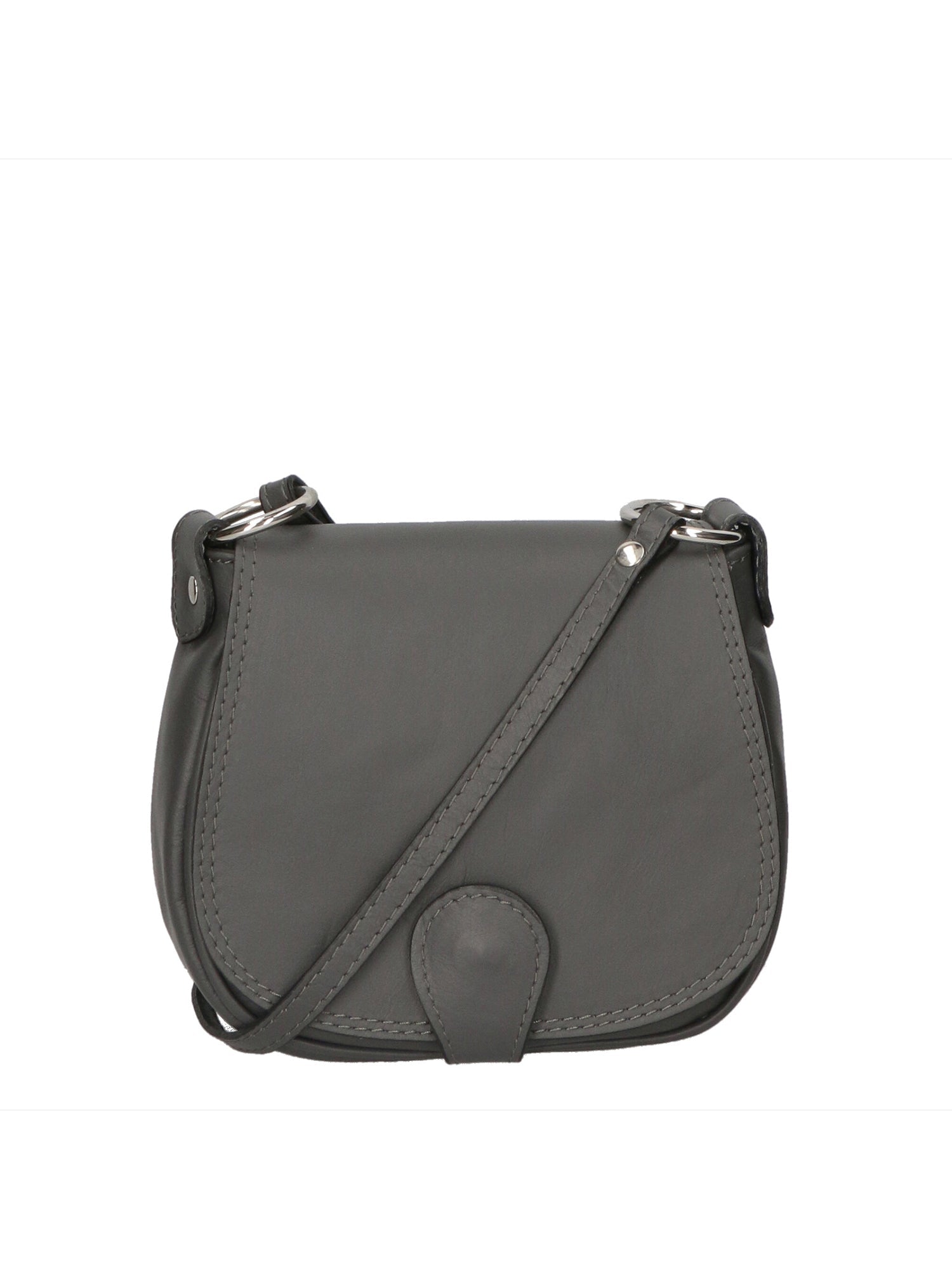 Borsa a tracolla da Donna Bianca in Vera Pelle Made in Italy 17x19x6 cm