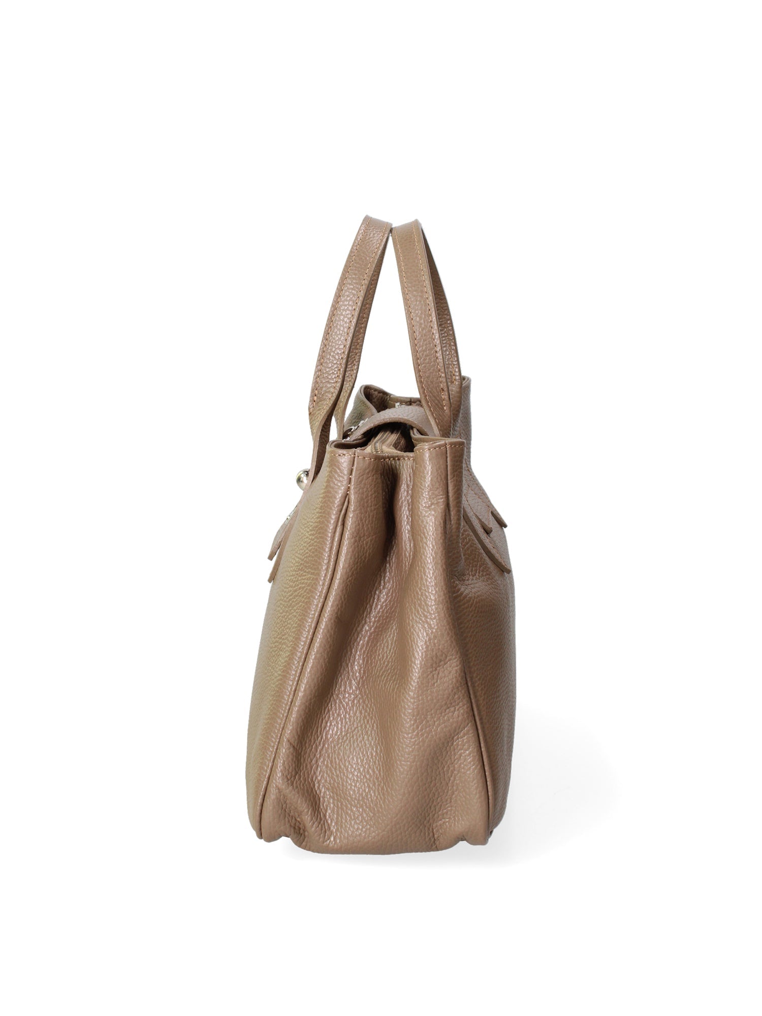 Ascoli Borsa a mano da donna Pelle stampata cocco 7718-D40 TAUPE Chiara Ferretti