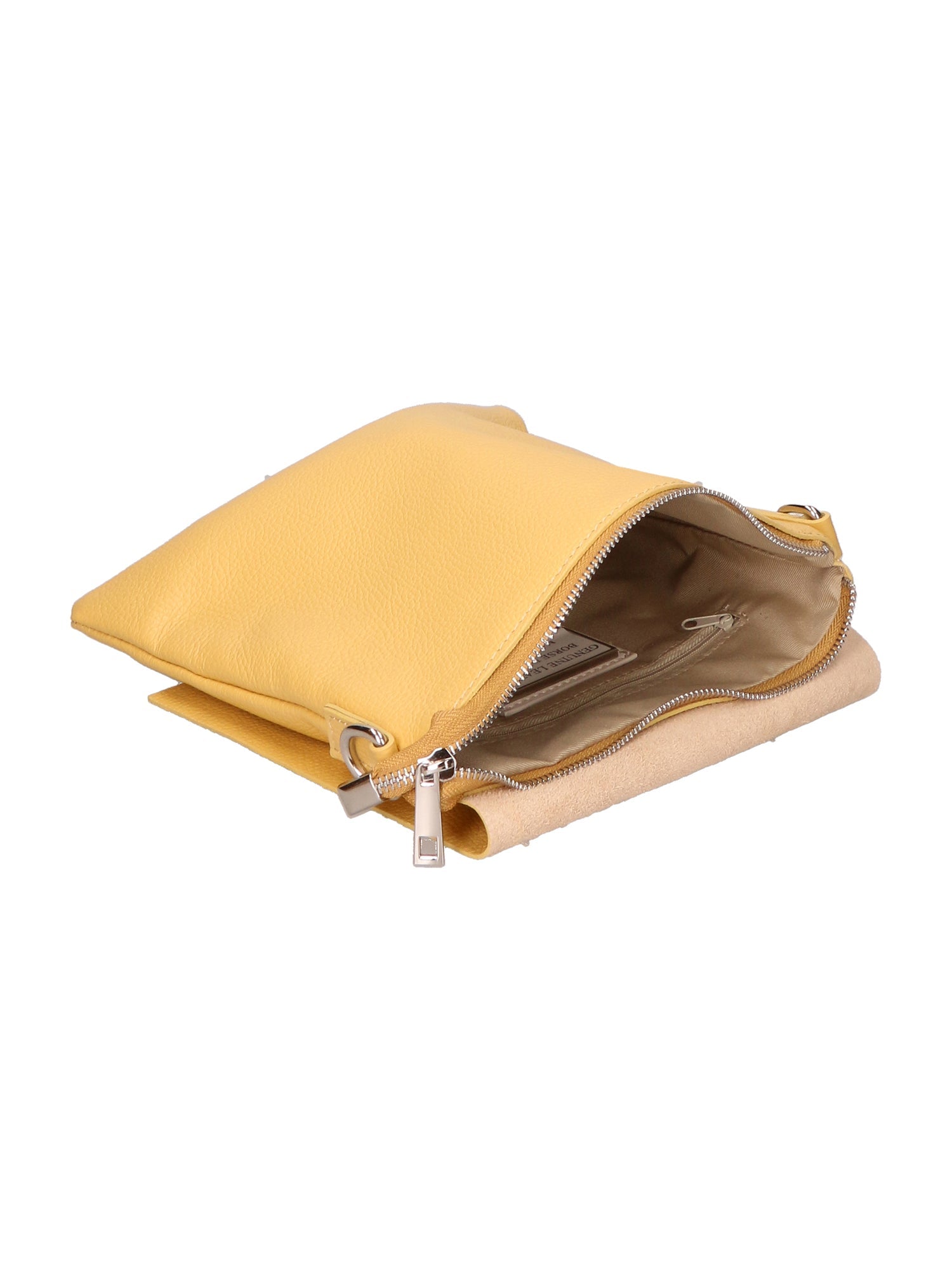 Borsa a Tracolla da Donna Gemma in Vera Pelle Made in Italy 25,5x23,5x1 cm