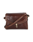 Faye Damen-Schultertasche aus echtem Leder, hergestellt in Italien, 18 x 13 x 5 cm