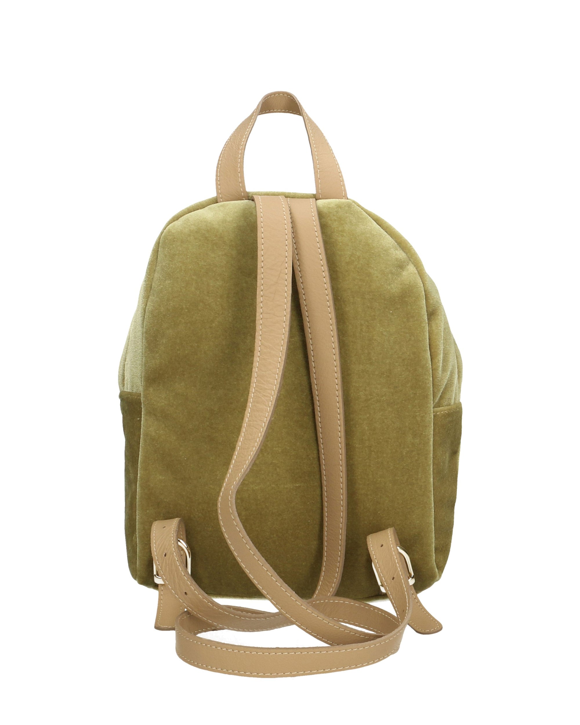 Belluno 8933-VERDE Zaino da donna in velluto Chiara Ferretti
