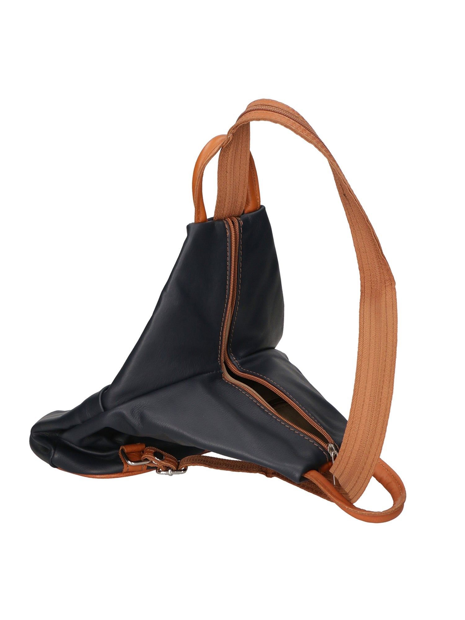 Erika Zaino da donna in vera pelle Casual 80072-BLU-CUOIO Chiara Ferretti