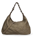 Asteria Borsa a spalla da donna Vera pelle 7799-VERDE MILITARE Chiara Ferretti