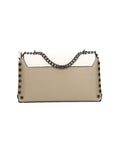 Vera pelle 8641-FANGO+BIANCO Borsa a tracolla da donna Evanthe Pro Chiara Ferretti