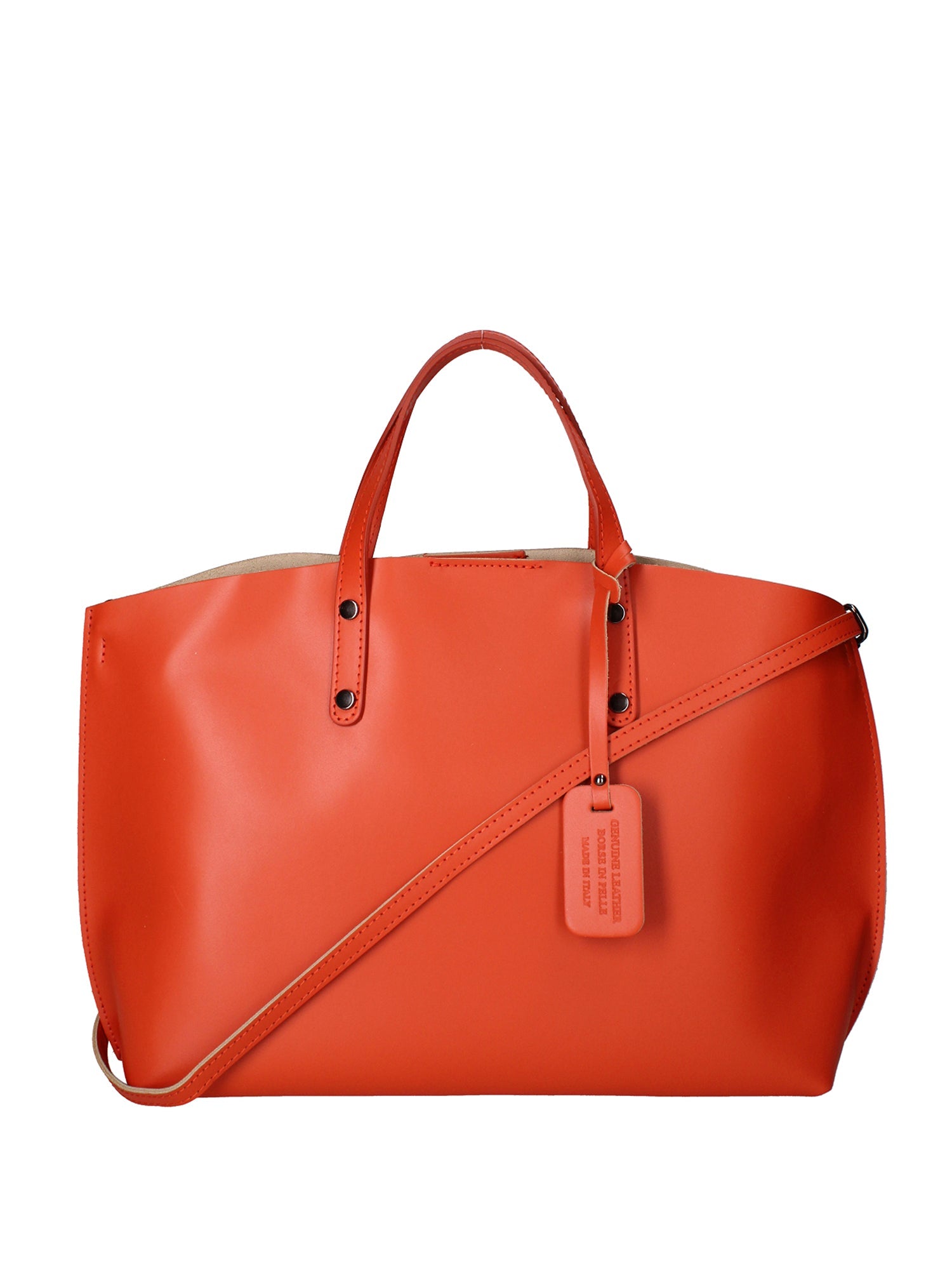 Lumena Borsa a mano da donna Vera pelle 2094-L311 MATTONE Chiara Ferretti