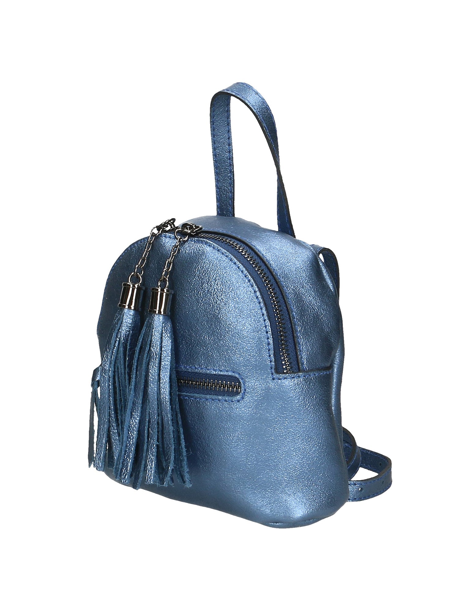 Morgana 188132-BLU JEANS Zaino da donna in vera pelle Chiara Ferretti