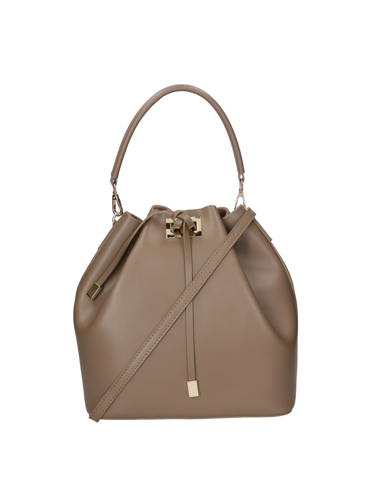 Erina Borsa a mano da donna Vera pelle 8073-L134 TAUPE SCURO Chiara Ferretti