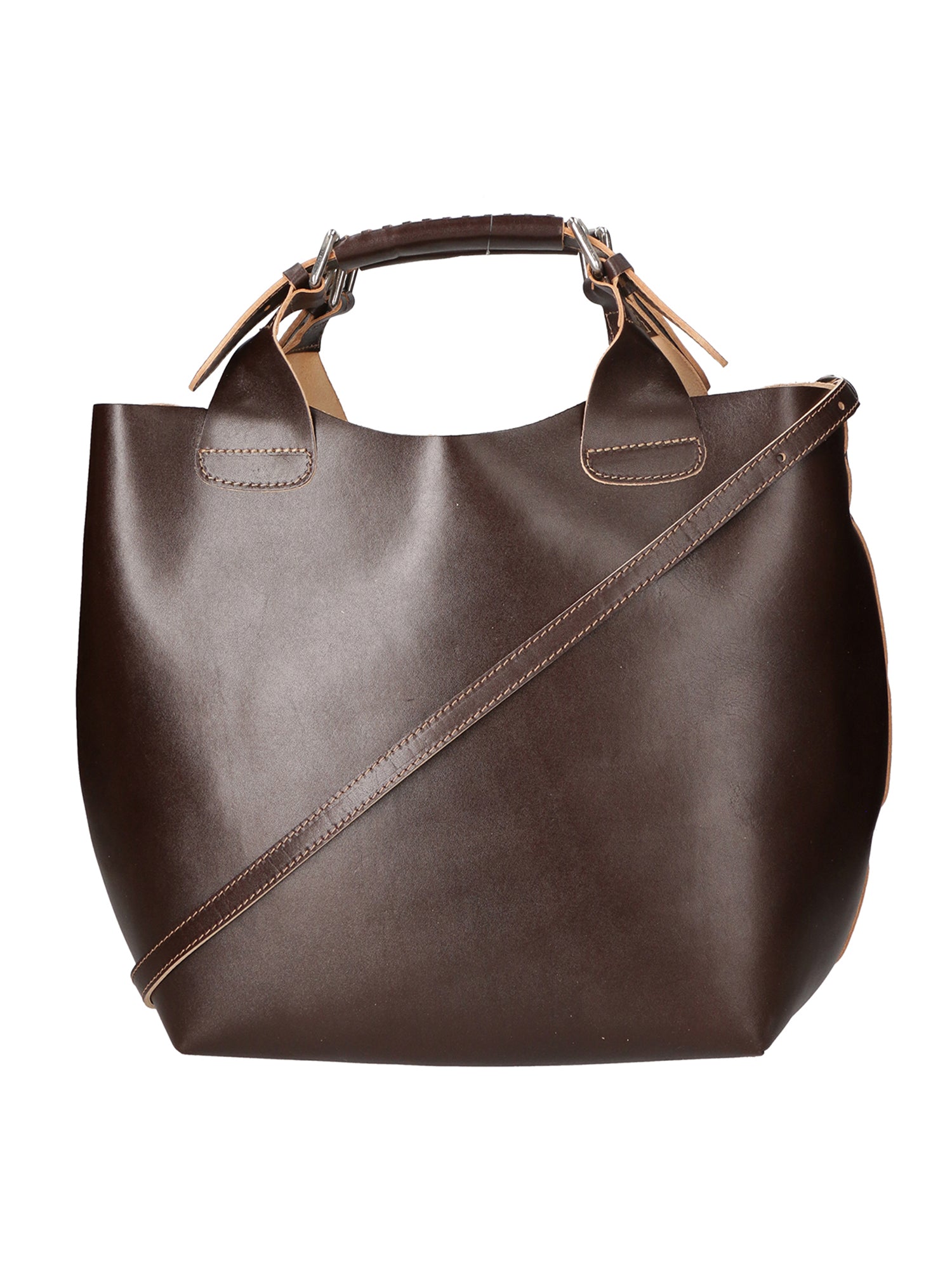 Ester Borsa a mano da donna 100% pelle 9007-T.MORO Chiara Ferretti
