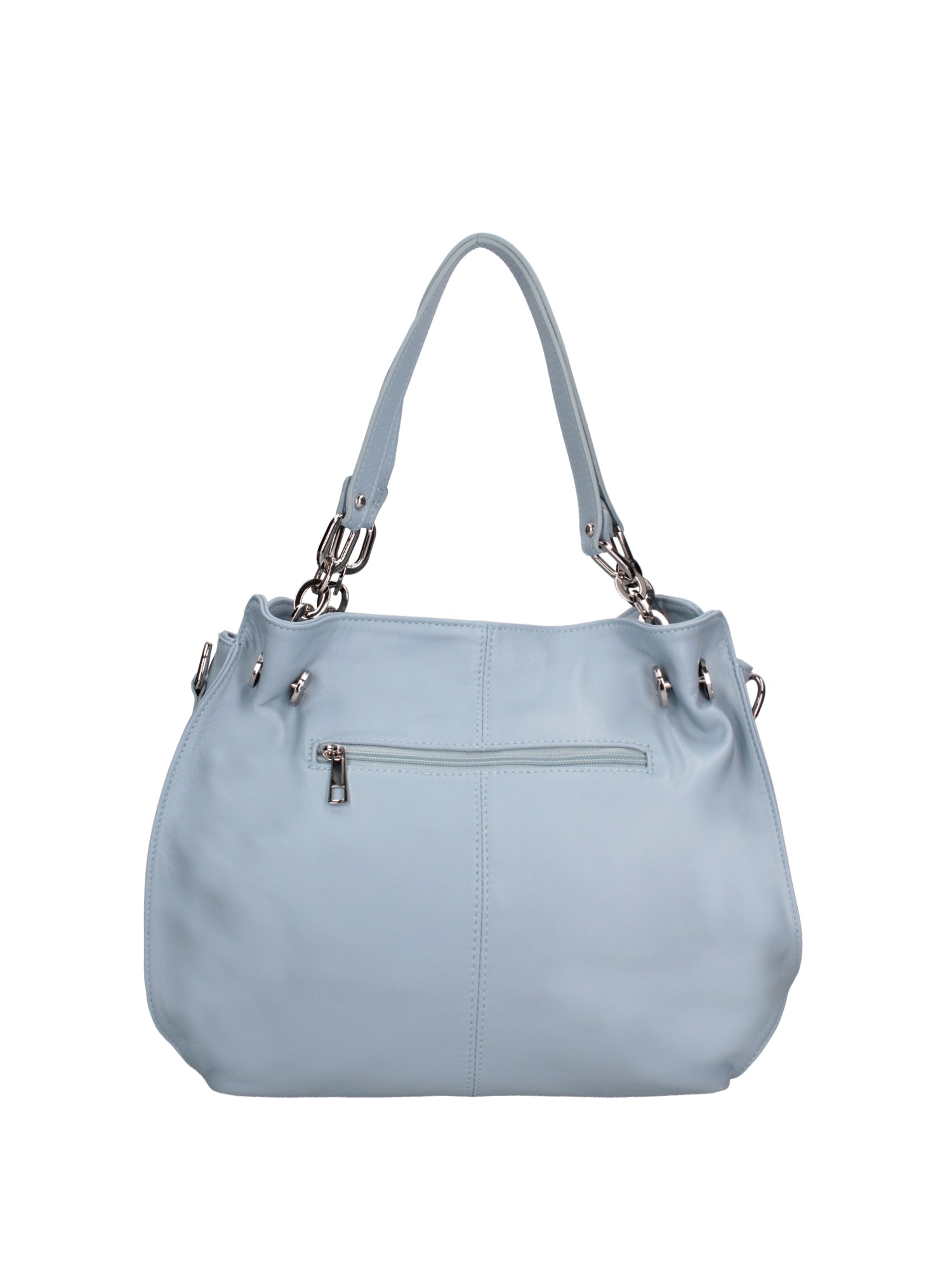 Ereba Borsa a mano da donna Made in Italy 100% pelle 3305-S92 CELESTE Chiara Ferretti