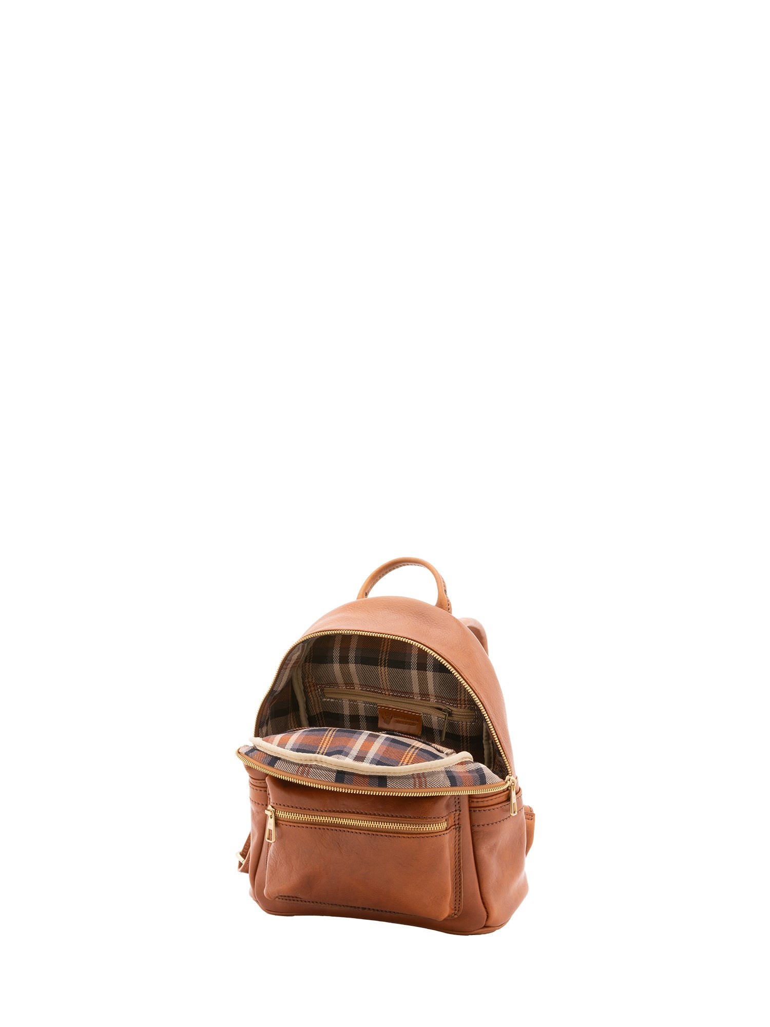Zaino unisex in vera pelle 100% cotone 4460-MIELE Alessia Firenze