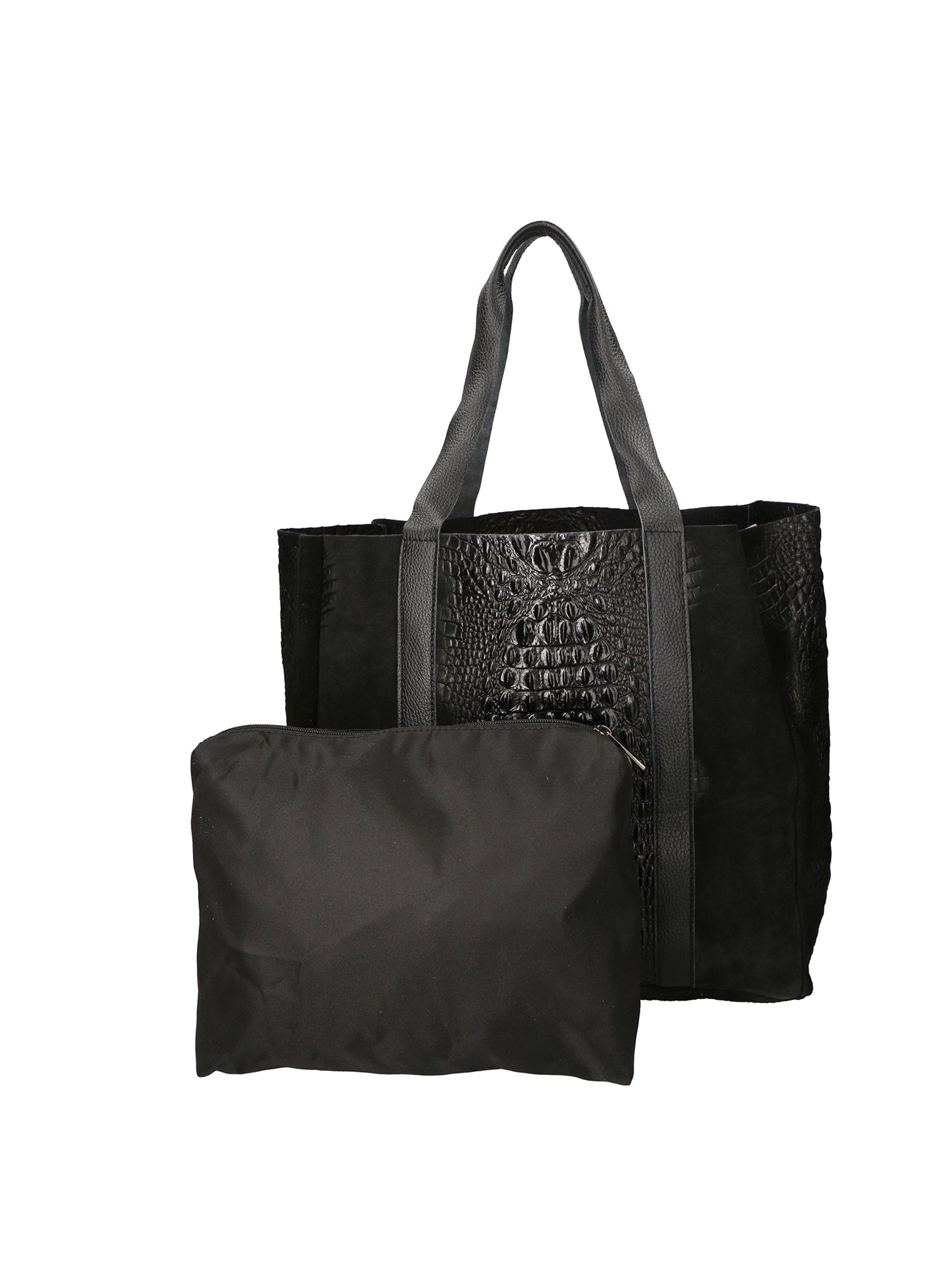 Edith Borsa Shopper da donna Vera pelle 80043-019 NERO Chiara Ferretti