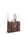 Zaino in vera pelle unisex 100% cotone 4431-TESTA DI MORO Alessia Firenze