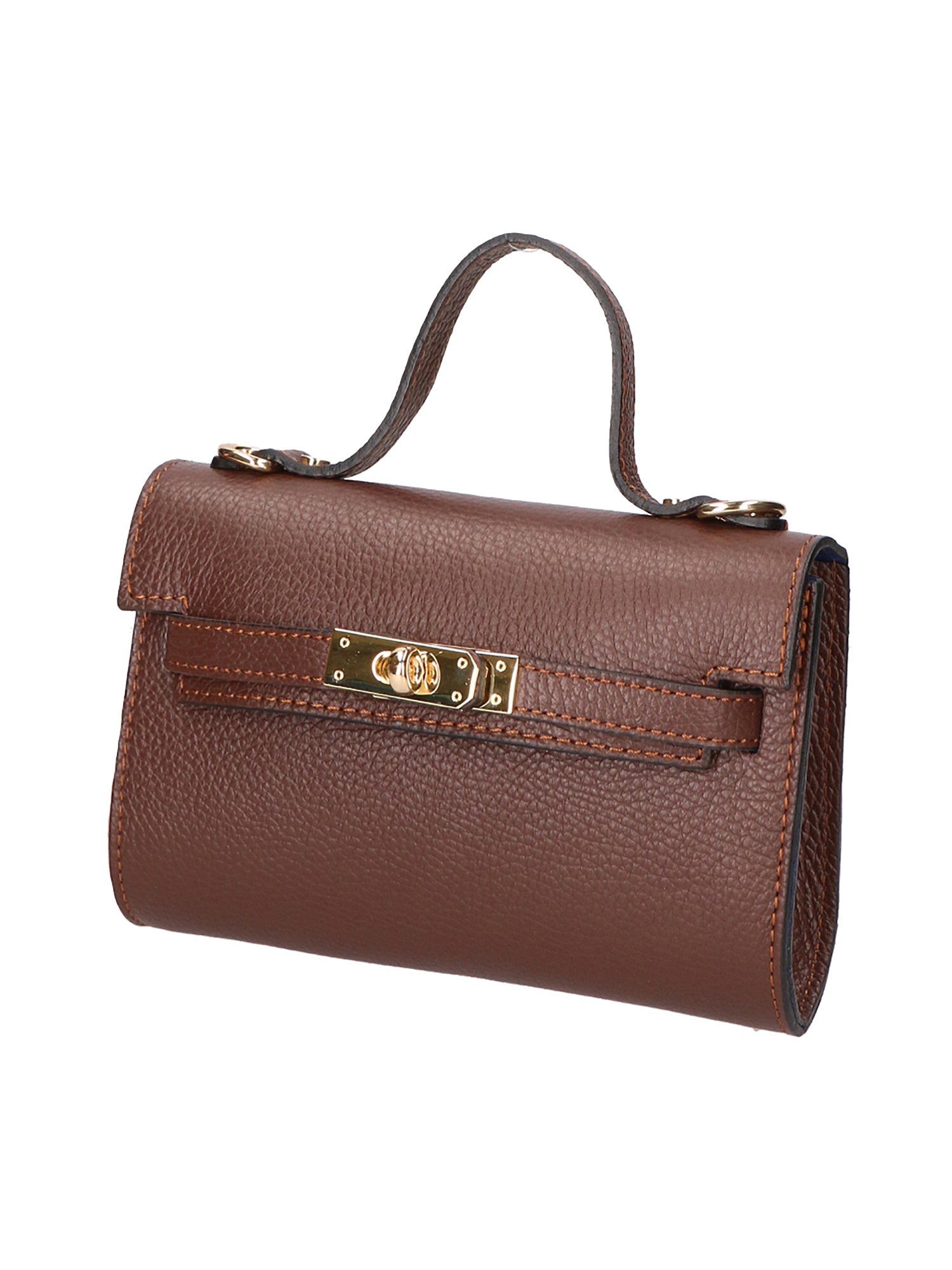 Uma Borsa a mano da donna Vera pelle 06525-D223 cioccolato Chiara Ferretti
