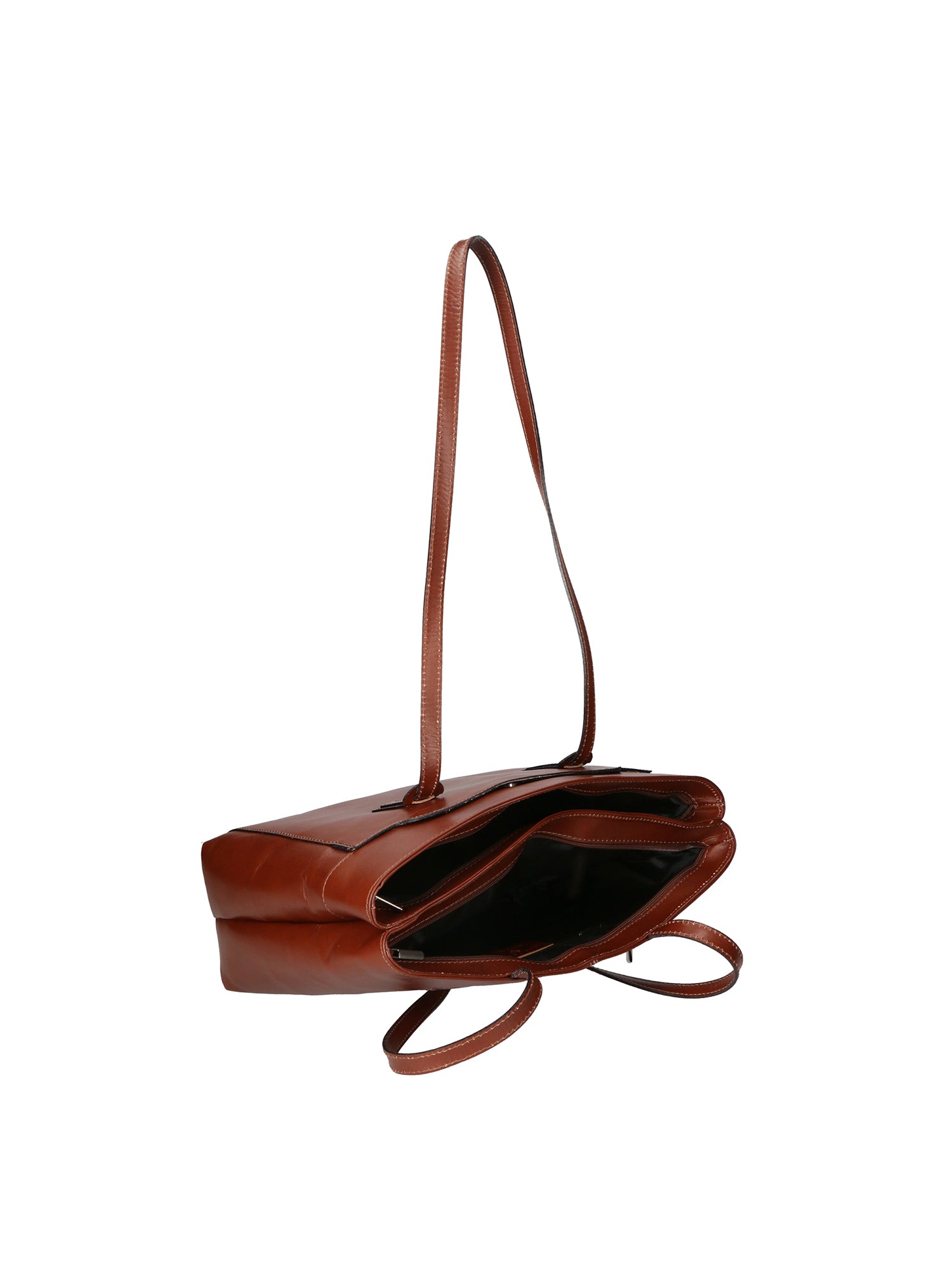 Flaviana Borsa a tracolla unisex Vera pelle 9117-NERO BLACK Chiara Ferretti