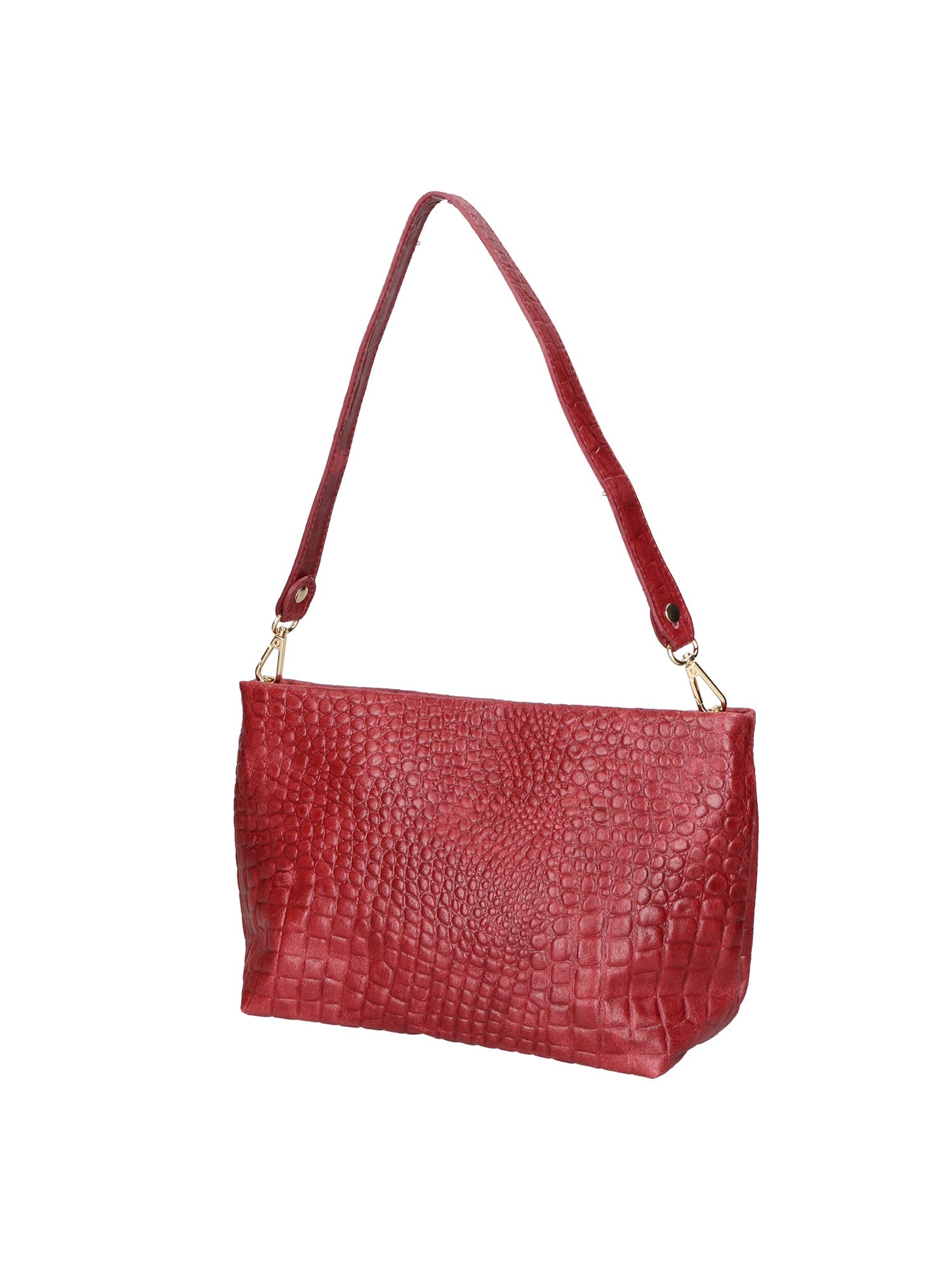 Lorelei Borsa a spalla da donna Vera pelle croco 06498-037 BORDO Chiara Ferretti