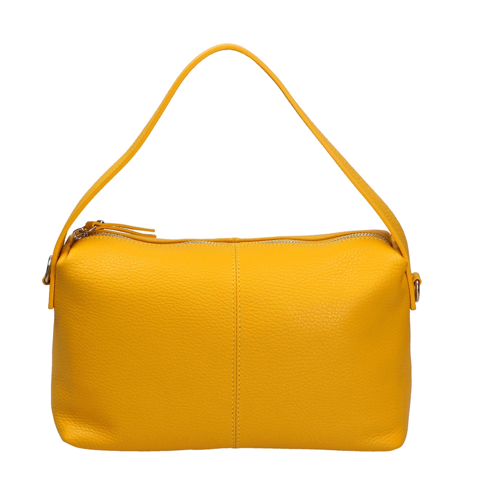 Damenhandtasche aus echtem Leder, hergestellt in Italien, 29 x 23 x 17 cm