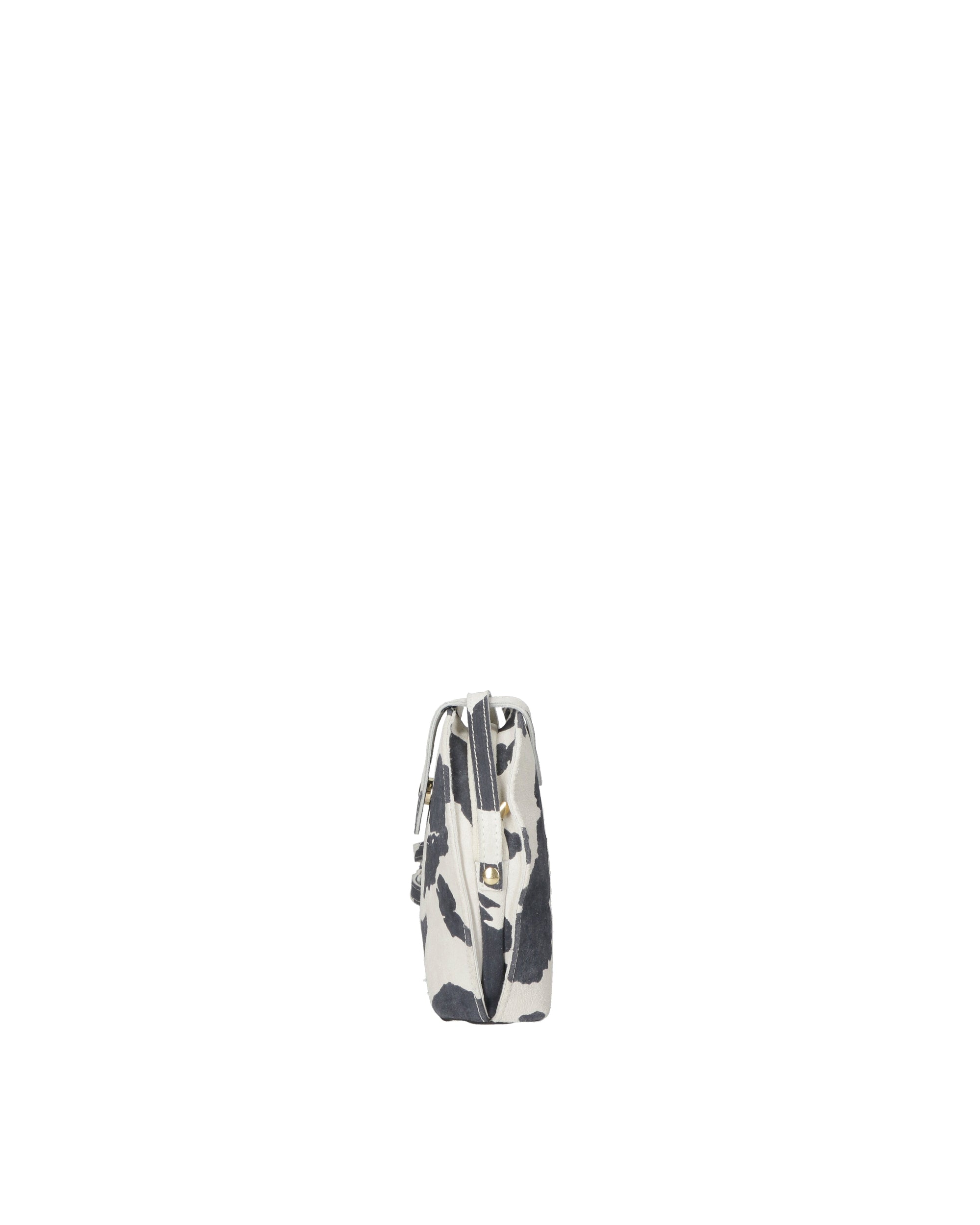 Elodie Borsa a tracolla da donna Vera pelle 530073-MUCCA BIANCO+NERO Chiara Ferretti
