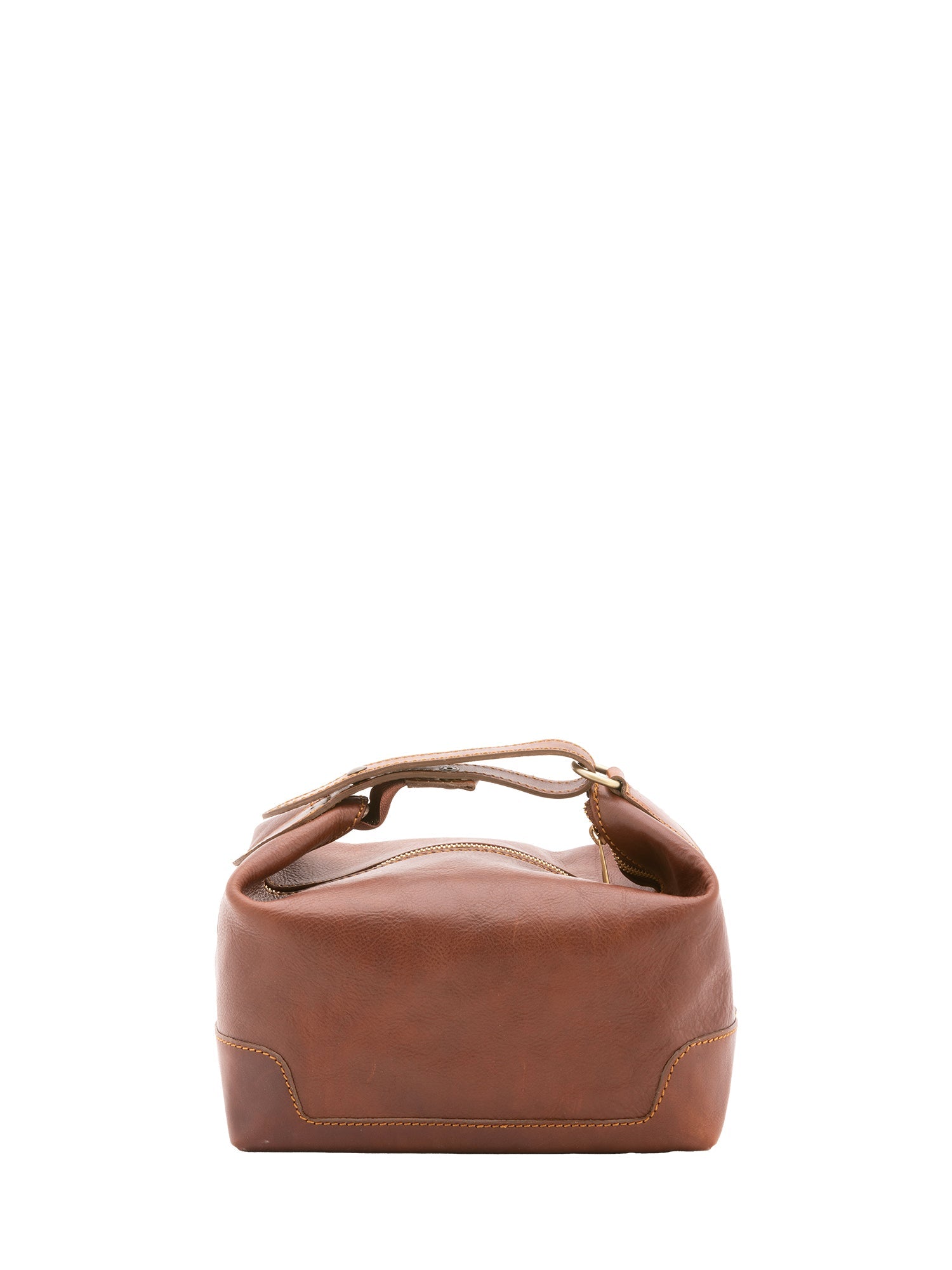 Borsa a mano unisex in vera pelle Made in Italy 4556-MARRONE Alessia Firenze