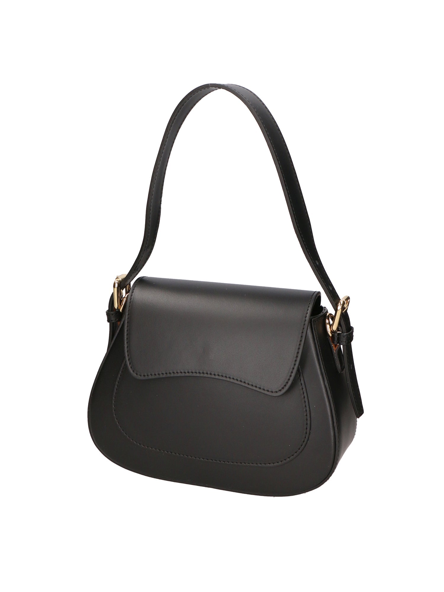 Giulia Borsa a spalla da donna Vera pelle 05958-P218 NERO Chiara Ferretti