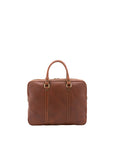 Borsa a mano unisex in vera pelle Made in Italy 4540-MARRONE Alessia Firenze