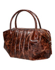 Wilma Damen-Schultertasche aus echtem Leder, hergestellt in Italien, 34 x 23 x 13 cm