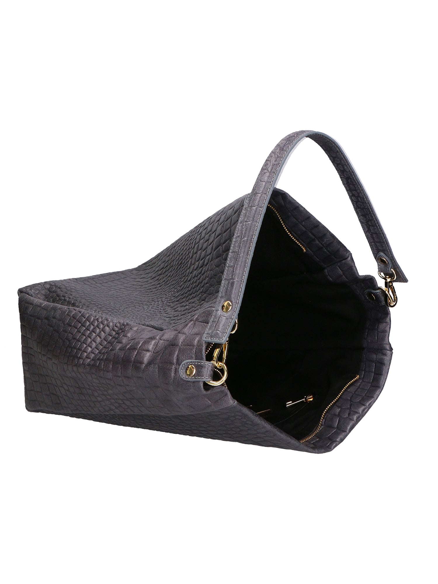 Valtera Damen-Schultertasche aus echtem Leder, hergestellt in Italien, 32 x 31 x 15 cm