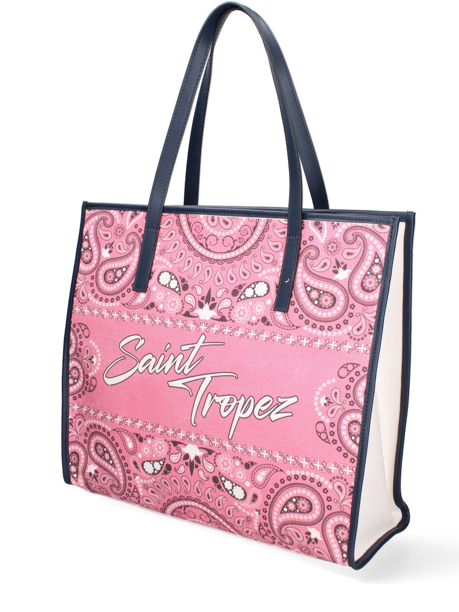 Taormina Borsa a spalla da donna Tela + Vera Pelle 5370-7-L318 BLU NAVY Chiara Ferretti