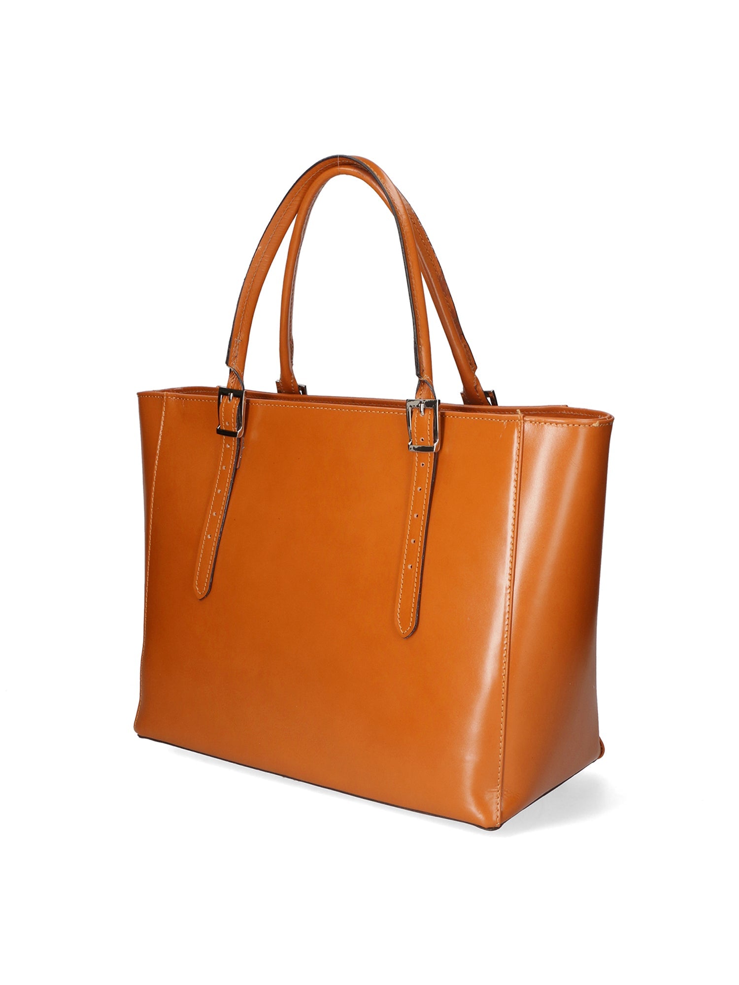 Fortunata Borsa a mano da donna Vera pelle 9119-CUOIO COGNAC Chiara Ferretti