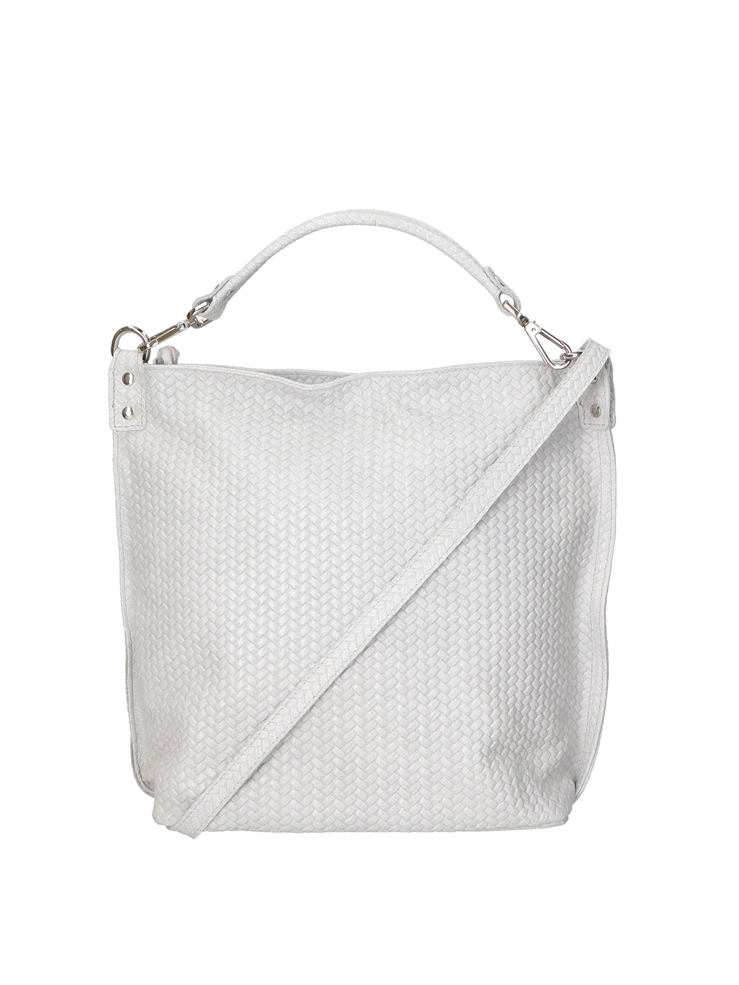 Elga Borsa a spalla da donna Vera pelle 80051-GRIGIO Chiara Ferretti
