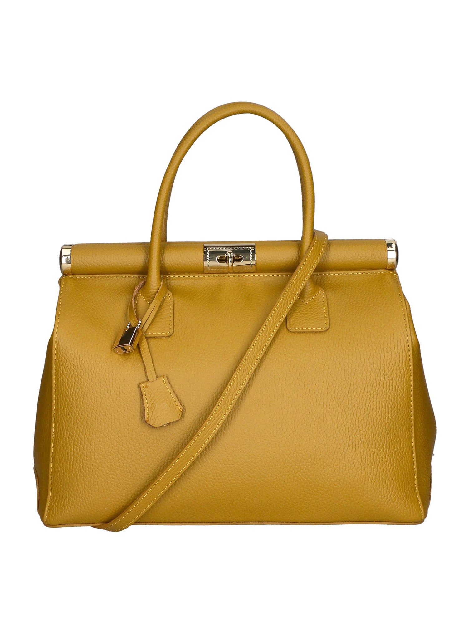Aleria Borsa a mano da donna Vera pelle 8005-D36 SENAPE Chiara Ferretti