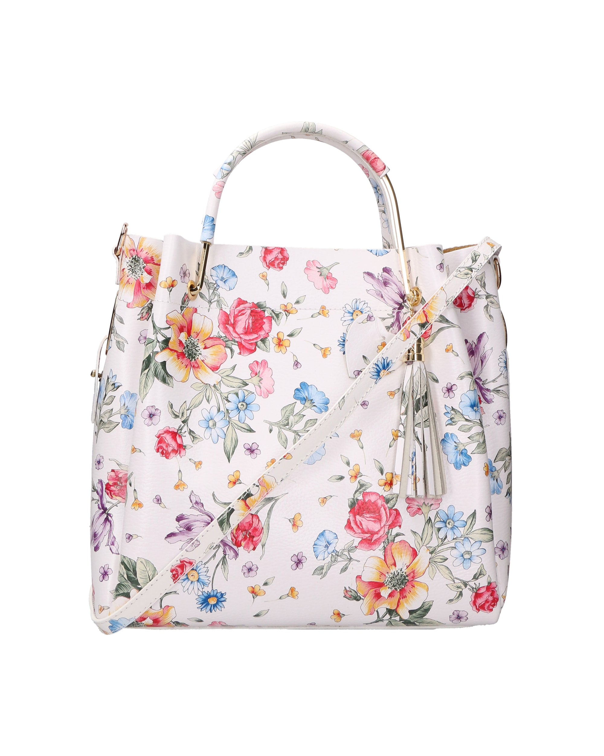 Zeffira Borsa a mano da donna 100% pelle 36003-FIORE-2 Chiara Ferretti